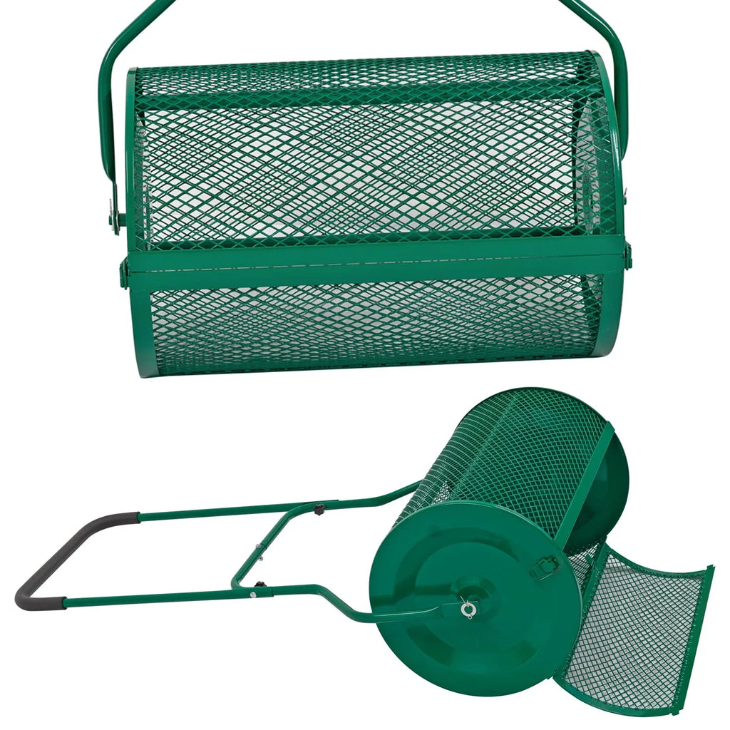 76L Lawn Compost Spreader Top Dress Soil/Fertiliser/Seed Heavy Duty Garden Roller