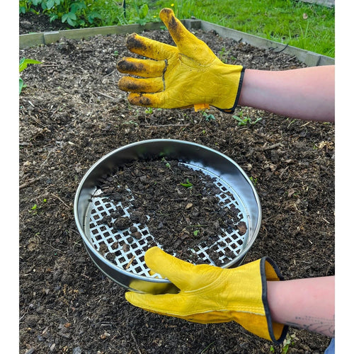 Heavy Duty Garden Riddle, 30cm Potting Sieve, Mesh Soil/Compost Sift
