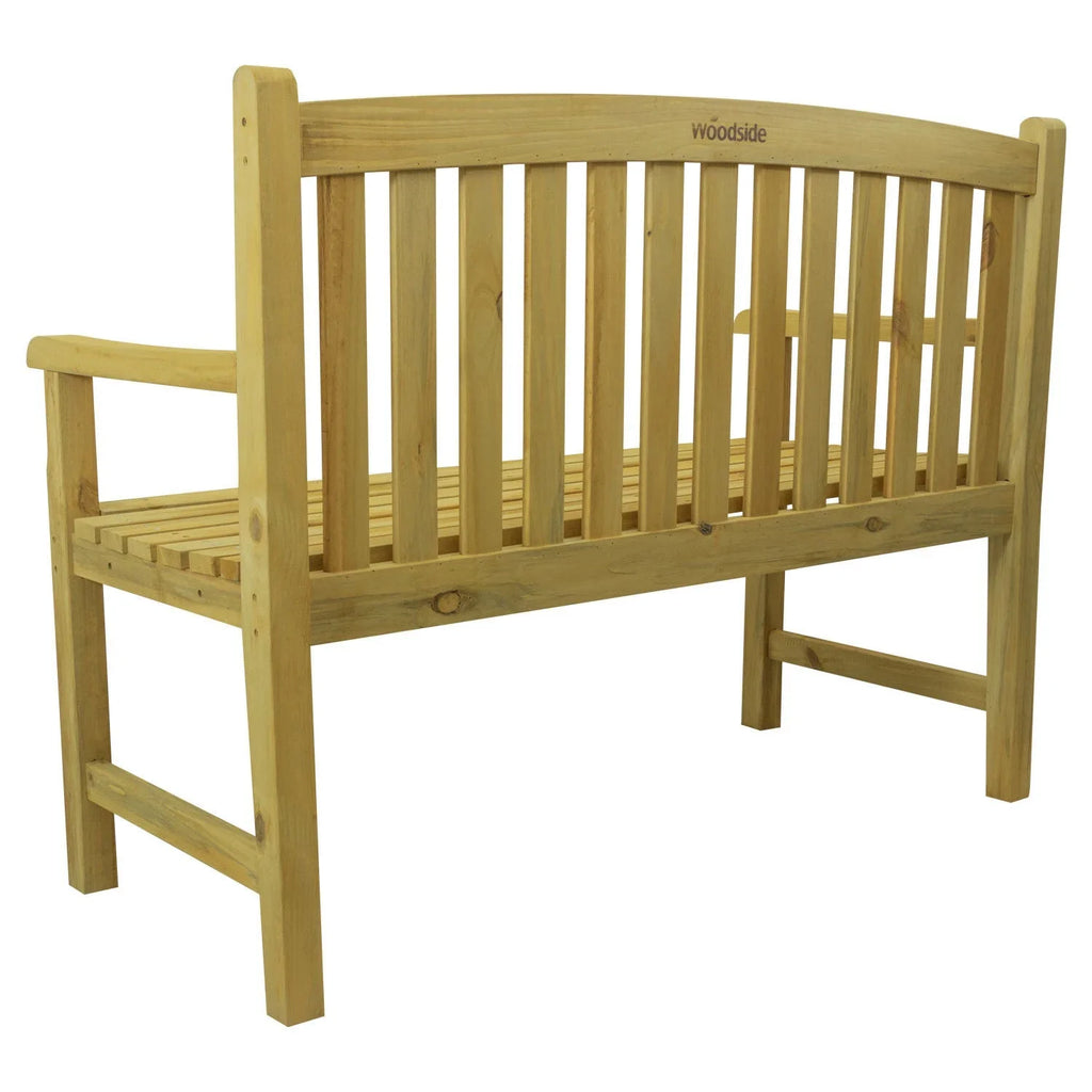 Narford Outdoor Wooden 2 Seater Bench Garden Patio Furniture