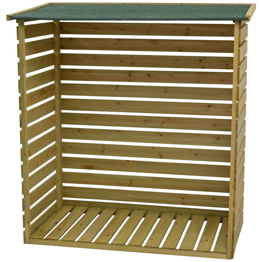 Treated Wooden Heavy Duty Log Store Garden Storage Shed